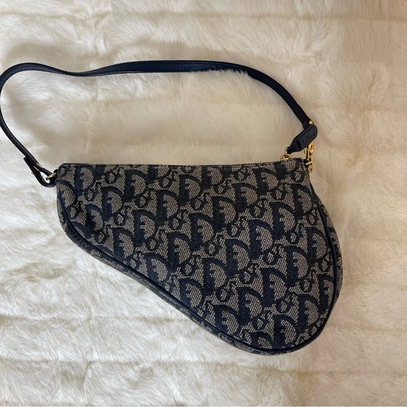 Vintage Christian Dior Saddle Bag - Picture 4 of 10